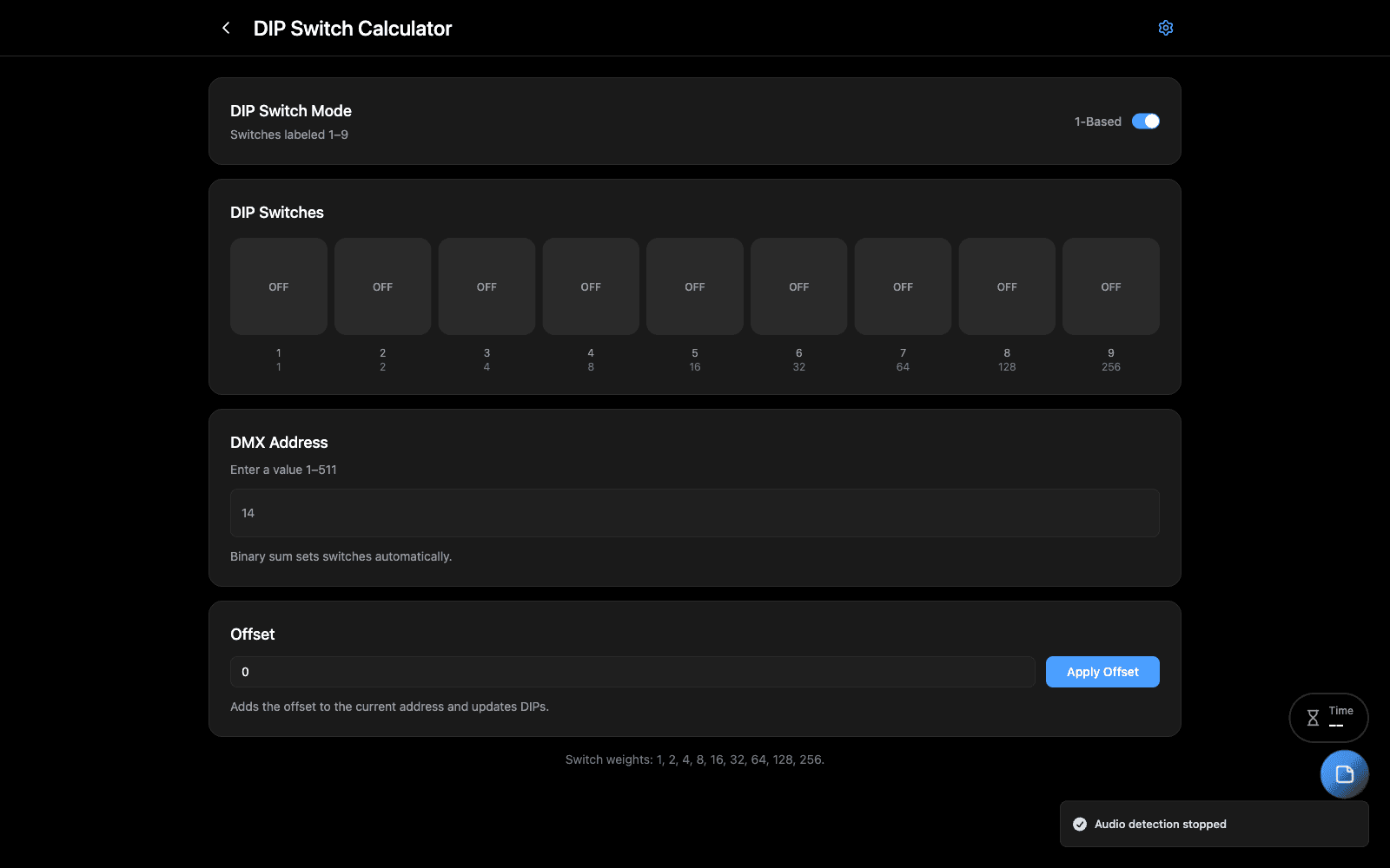 DIP Switch Calculator