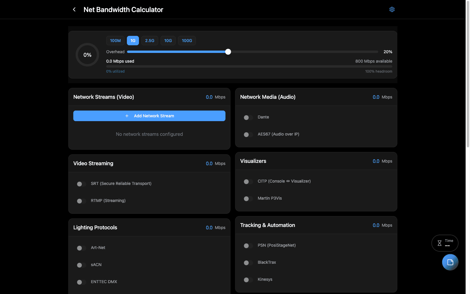Net Bandwidth Calculator