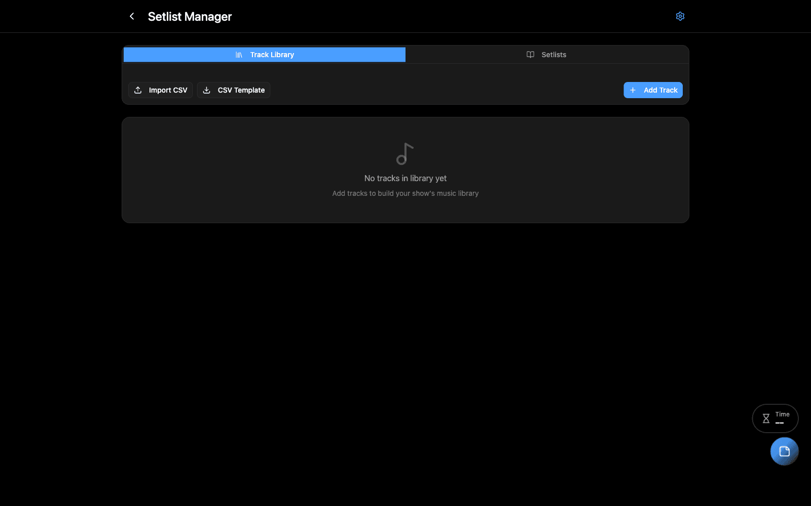 Setlist Manager